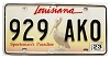 2023 Louisiana Pelican License Plate #929AKO