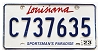 2023 Louisiana License Plate #C737635