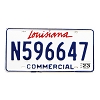 2023 Louisiana Commercial License Plate #N596647
