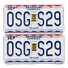 2023 Missouri License Plates Pair #0SGS29