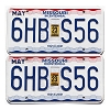 2023 Missouri License Plates Pair #6HBS56