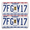 2023 Missouri License Plates Pair #7FGY17