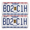 2023 Missouri License Plates Pair #BD2C1H
