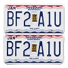 2023 Missouri License Plates Pair #BF2A1U