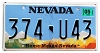 2023 Nevada License Plate #374U43