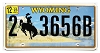2023 Wyoming License Plate #23656B
