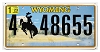 2023 Wyoming License Plate #448655