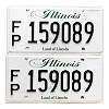 2024 Illinois Fleet License Plates Pair #159089