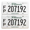 2024 Illinois Fleet License Plates Pair #207192
