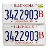 2024 Illinois Truck License Plates Pair #3422903B