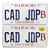 2024 Illinois Vanity Truck License Plates Pair #CADJDP