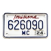 2024 Louisiana Motorcycle License Plate #626090
