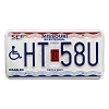2024 Missouri Disabled License Plate #HT58U
