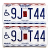 2024 Missouri Disabled License Plates Pair #9JT44