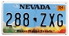 2024 Nevada License Plate #288ZXG