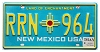2024 New Mexico License Plate #RRN964