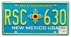 2024 New Mexico License Plate #RSC630