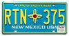 2024 New Mexico License Plate #RTN375