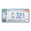 2025 American Samoa Cargo License Plate #C321