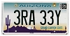 2025 Arizona License Plate #3RA33Y