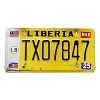 2025 Liberia Taxi License Plate #07847