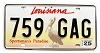 2025 Louisiana Pelican License Plate #759GAG