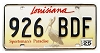 2025 Louisiana Pelican License Plate #926BDF