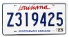 2025 Louisiana License Plate #Z319425
