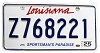 2025 Louisiana License Plate #Z768221