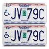 2025 Missouri Disabled License Plates Pair #JV79C