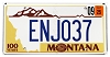2025 Montana Centennial License Plate #ENJ037