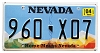 2025 Nevada License Plate #960X07