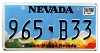 2025 Nevada Perm License Plate #965B33