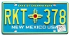 2025 New Mexico License Plate #RKT378
