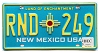 2025 New Mexico License Plate #RND249