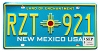 2025 New Mexico License Plate #RZT921