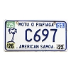 2026 American Samoa Cargo License Plate #C697