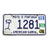 2026 American Samoa License Plate #1281