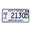 2026 American Samoa License Plate #2130