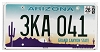 2026 Arizona License Plate #3KA041