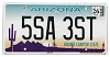 2026 Arizona License Plate #5SA3ST