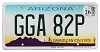 2026 Arizona License Plate #GGA82P