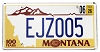 2026 Montana Centennial License Plate #EJZ005