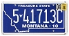 2026 Montana License Plate #541713C