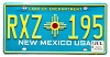 2026 New Mexico License Plate #RXZ195