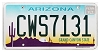 Arizona Fleet License Plate #CWS7131