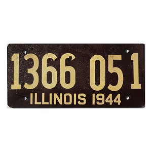 1944 Illinois License Plate #1366051
