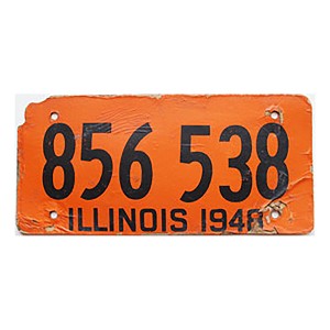 1948 Illinois License Plate #856538