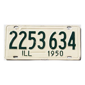 1950 Illinois License Plate #2253634