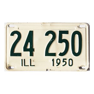 1950 Illinois License Plate #24250